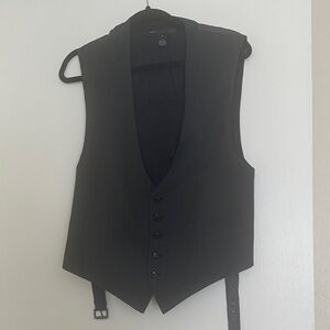 Marc by Marc Jacobs Men's Black Pinstripe Vest